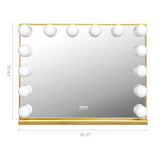 Myfitin Chanel Gold Hollywood Mirror - 14 Dimmable LED Bulbs