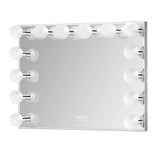 Myfitin Chanel Silver Hollywood Mirror - 14 Dimmable LED Bulbs