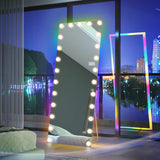 Myfitin Hollywood Mirror - Full Length Mirror with 25 Dimmable LED Bulbs and RGB