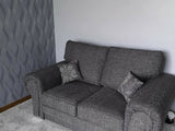 Myfitin Newton Full Back Fabric Double 3+2 Seater Set Sofa in Grey