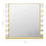 Myfitin Chanel Gold Hollywood Vanity Mirror - 12 Dimmable LED Bulbs