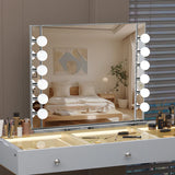 Myfitin Chanel Silver Hollywood Mirror - 12 Dimmable LED Bulbs