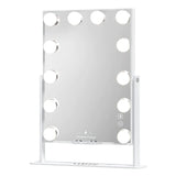 Myfitin Hollywood Slim Mirror with Wireless Charging L - 12 Dimmable LED Bulbs