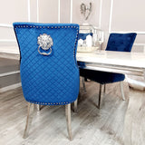 Myfitin Bentley Gold Dining Chair with Lion Knocker & Quilted Back (Bespoke)