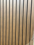 Acoustic wide slat wall panels 240cmx 60cm