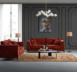 My Fitin Lenox Sofa Range in Rust Velvet