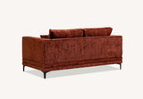 My Fitin Lenox Sofa Range in Rust Velvet