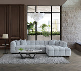 My Fitin Tribeca Corner Group in Pearl Boucle Fabric