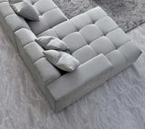 My Fitin Leonard Left Hand Corner Group in Cloudy Grey Boucle
