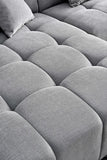 My Fitin Leonard Left Hand Corner Group in Cloudy Grey Boucle