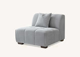 My Fitin Leonard Left Hand Corner Group in Cloudy Grey Boucle