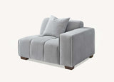 My Fitin Leonard Left Hand Corner Group in Cloudy Grey Boucle