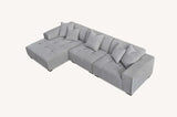 My Fitin Leonard Left Hand Corner Group in Cloudy Grey Boucle