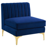 Myfitin 4 Seater Channel Tufted Sofa
