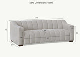 My Fitin Astoria 3 Seater Sofa in Iron Boucle Fabric - Myfitin Furniture