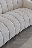 My Fitin Astoria 3 Seater Sofa in Oatmeal Boucle Fabric - Myfitin Furniture