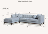 My Fitin Cooper Left Hand Corner Group in Dolphin Boucle - Myfitin Furniture