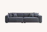 My Fitin Dakota 4 seater with Chaise in Charcoal Boucle - Myfitin Furniture
