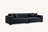 My Fitin Dakota 4 seater with Chaise in Midnight Boucle - Myfitin Furniture