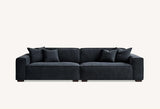 My Fitin Dakota 4 seater with Chaise in Midnight Boucle - Myfitin Furniture