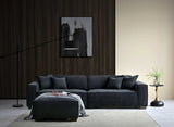 My Fitin Dakota 4 seater with Chaise in Midnight Boucle