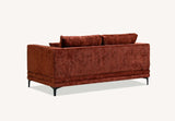 My Fitin Lenox Sofa Range in Rust Velvet - Myfitin Furniture
