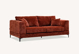 My Fitin Lenox Sofa Range in Rust Velvet - Myfitin Furniture