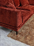 My Fitin Lenox Sofa Range in Rust Velvet - Myfitin Furniture