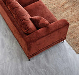 My Fitin Lenox Sofa Range in Rust Velvet - Myfitin Furniture