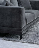 My Fitin Lenox Sofa Range in Steel Velvet - Myfitin Furniture