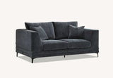 My Fitin Lenox Sofa Range in Steel Velvet - Myfitin Furniture