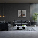 My Fitin Lenox Sofa Range in Steel Velvet
