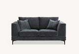 My Fitin Lenox Sofa Range in Steel Velvet - Myfitin Furniture
