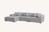My Fitin Leonard Left Hand Corner Group in Cloudy Grey Boucle - Myfitin Furniture