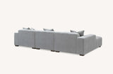 My Fitin Leonard Left Hand Corner Group in Cloudy Grey Boucle - Myfitin Furniture