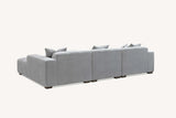 My Fitin Leonard Right Hand Corner Group in Cloudy Grey Boucle - Myfitin Furniture