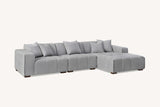 My Fitin Leonard Right Hand Corner Group in Cloudy Grey Boucle - Myfitin Furniture