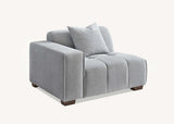 My Fitin Leonard Right Hand Corner Group in Cloudy Grey Boucle - Myfitin Furniture