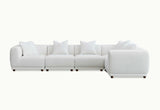 My Fitin Lottie Modular Corner Group in Polar Boucle - Myfitin Furniture