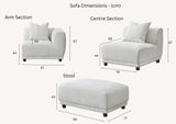 My Fitin Lottie Modular Corner Group in Polar Boucle - Myfitin Furniture