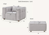 My Fitin Murray Sofa Range in Putty Boucle Fabric - Myfitin Furniture