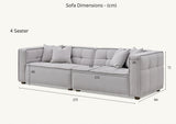 My Fitin Murray Sofa Range in Putty Boucle Fabric - Myfitin Furniture