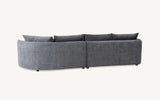 My Fitin Rubin Corner Chaise in Charcoal Boucle - Myfitin Furniture