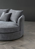 My Fitin Rubin Corner Chaise in Charcoal Boucle - Myfitin Furniture
