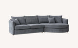My Fitin Rubin Corner Chaise in Charcoal Boucle - Myfitin Furniture