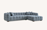 My Fitin Tribeca Corner Group in Iron Boucle Fabric - Myfitin Furniture