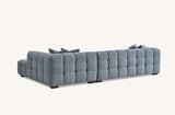 My Fitin Tribeca Corner Group in Iron Boucle Fabric - Myfitin Furniture