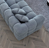 My Fitin Tribeca Corner Group in Iron Boucle Fabric - Myfitin Furniture