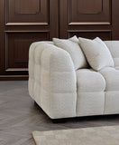 My Fitin Tribeca Corner Group in Oatmeal Boucle Fabric - Myfitin Furniture