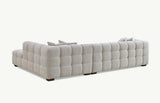 My Fitin Tribeca Corner Group in Oatmeal Boucle Fabric - Myfitin Furniture